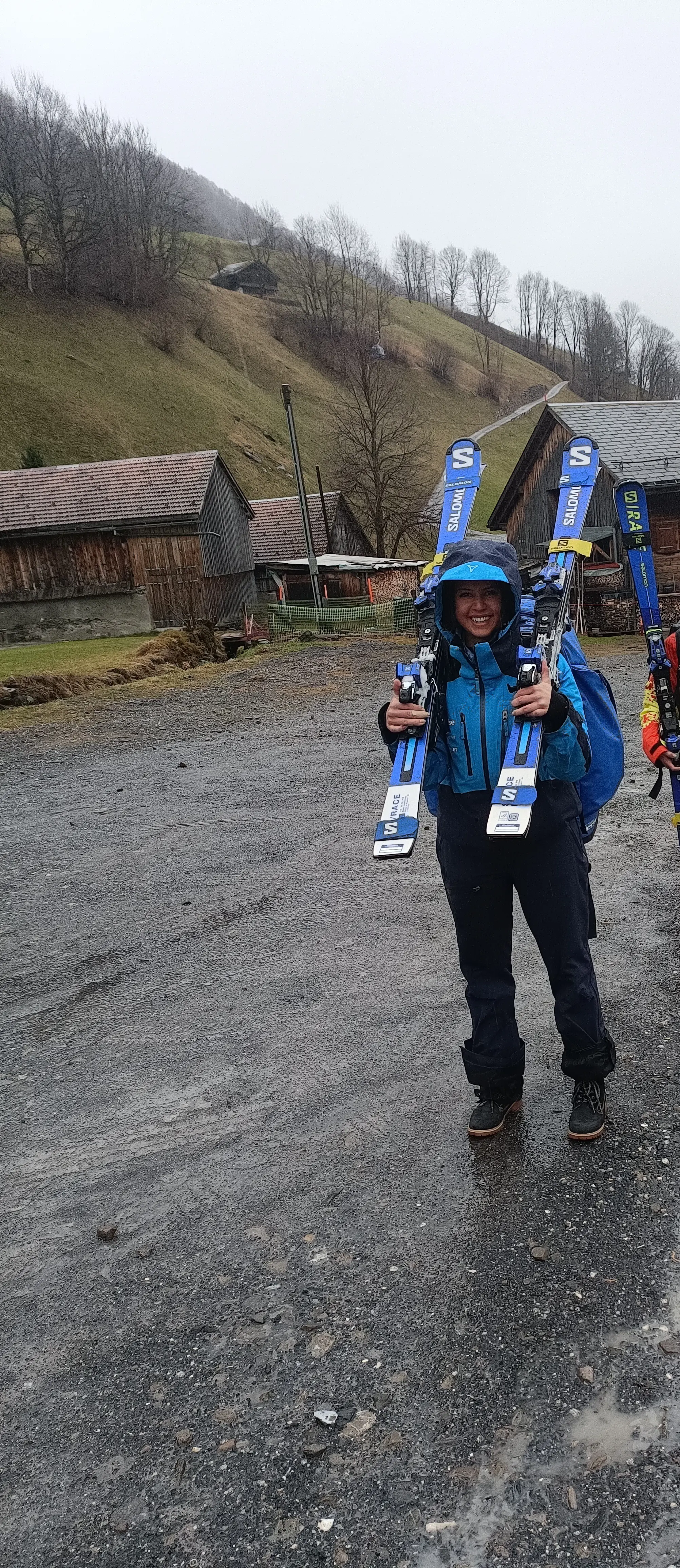 Skifahrer Bei Jedem Wetter